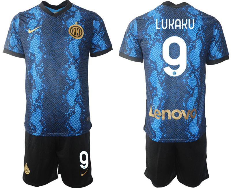 Men 2021-2022 Club Inter Milan home blue #9 Nike Soccer Jersey